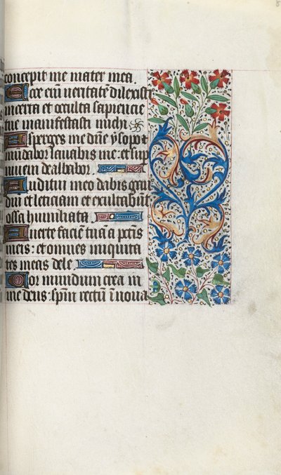 Timebog Brug af Rouen: fol. 86r, ca. 1470. af Master of the Geneva Latini