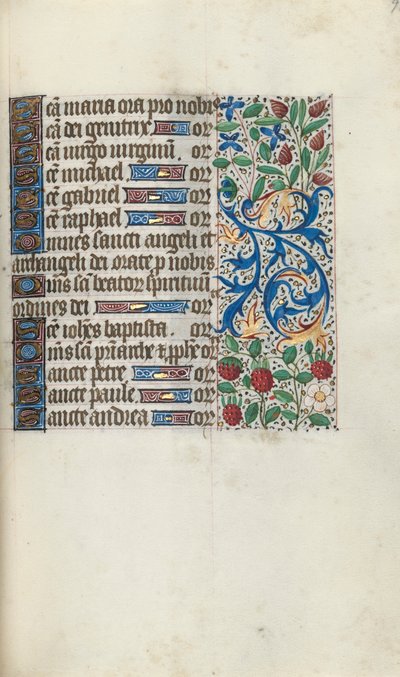Timebog Brug af Rouen: fol. 93r, ca. 1470. af Master of the Geneva Latini