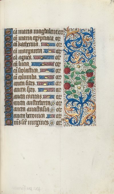 Timebog Brug af Rouen: fol. 94r, ca. 1470. af Master of the Geneva Latini