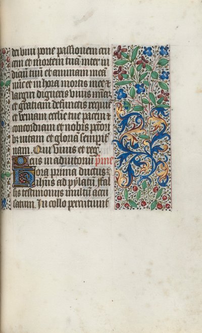 Timebog Brug af Rouen: fol. 97r, ca. 1470. af Master of the Geneva Latini