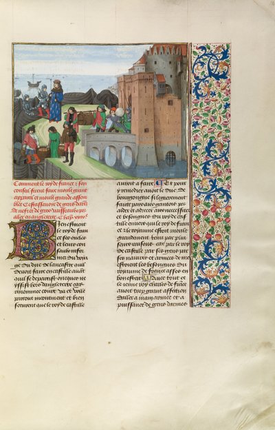 Kong Karl VI af Frankrig forbereder sig på krig med England af Master of the Getty Froissart
