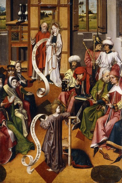 Præsentationen i templet af Master of the Iserlohn Altar