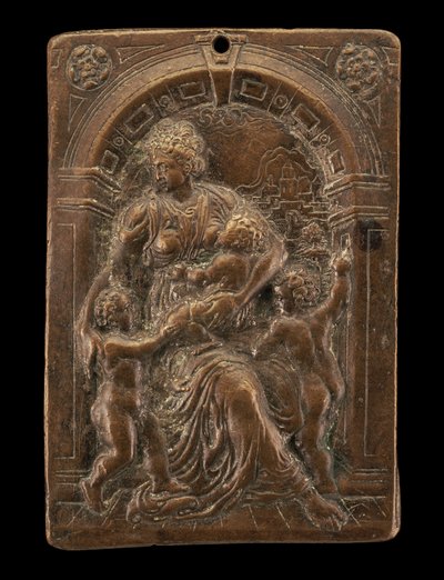 Allegory of Charity, ca. 1580. af Master of the Judgment of Solomon