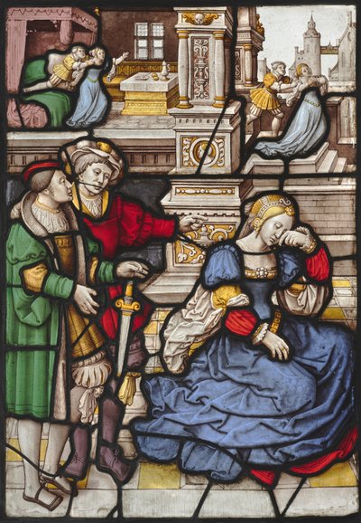 Historien om Lucretia, ca. 1530. af Master of the Kanis Triptych