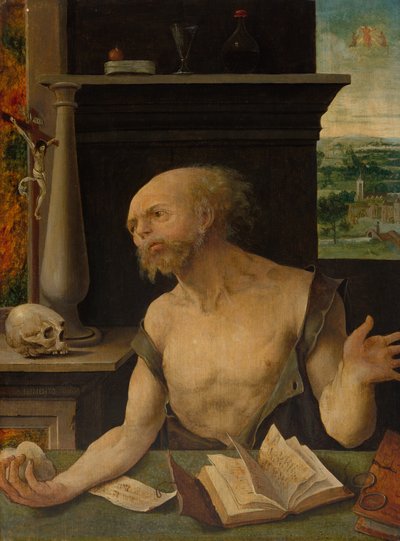 Sankt Hieronymus i bodfærdighed af Master of the Lille Adoration