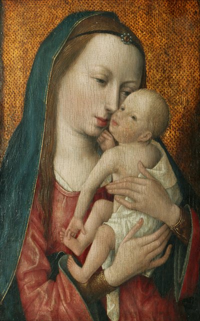 Neitsyt ja lapsi, n. 1475-1500 (öljy paneelille) af Master of the Magdalen Legend