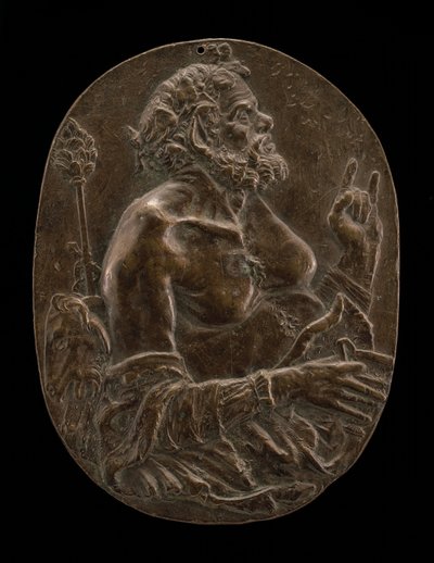En Satyr, slutningen af det 15. eller begyndelsen af det 16. århundrede. af Master of the Martelli Mirror