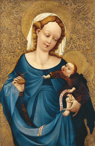 Madonna med blækhuset, ca 1430 af Master of the Middle Rhine