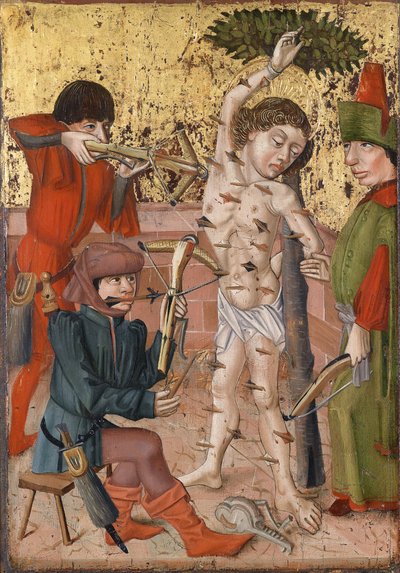 Sankt Sebastians martyrium, ca. 1470-1480 af Master of the Middle Rhine