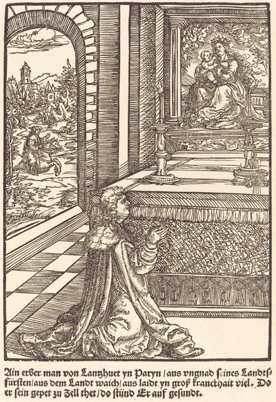 Ain erber man von Lanshuet ... af Master of the Miracles of Mariazell