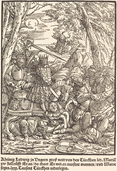 Khunig Ludwig ... af Master of the Miracles of Mariazell
