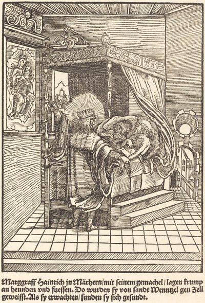 Marggraff Hainrich i Marhern af Master of the Miracles of Mariazell