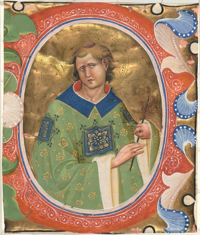 Sankt Lawrence af Master of the Murano Gradual