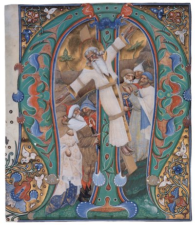 Korsfæstelsen af Sankt Andreas af Master of the Murano Gradual