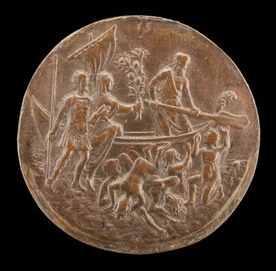 Aeneas Descending to the Underworld, fjerde kvartal 1400-tallet. af Master of the Orpheus Legend