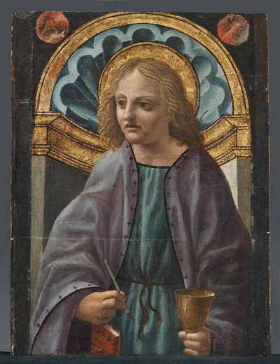 Johannes evangelisten af Master of the Pala Sforzesca