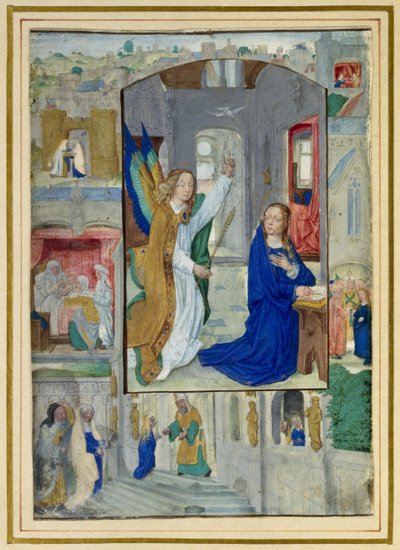 Bebudelse, fra en timebog af Master of the Prayerbook