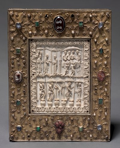 Bogformet relikvieskrin, c.1000 af Master of the Registrum Gregorii