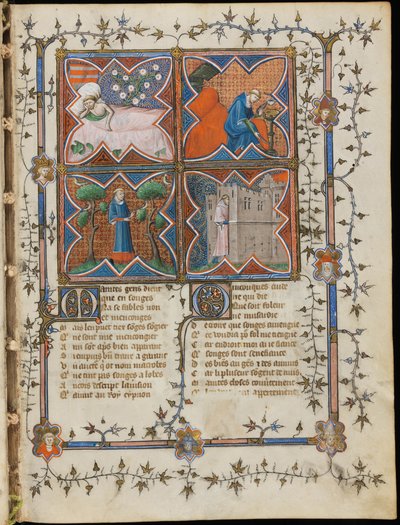 Miniature fra et manuskript af den romerske de la Rose af Guillaume de Lorris og Jean de Meun, 1353 af Master of the Rose novels