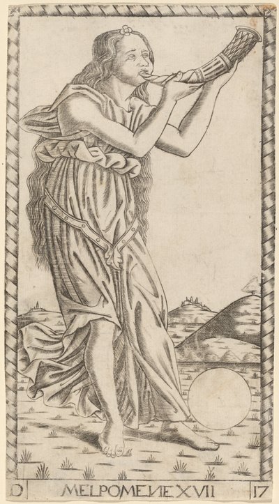 Melpomene af Master of the S Series Tarocchi
