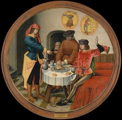 Joseph tolker sine medfangers drømme. af Master of the Story of Joseph