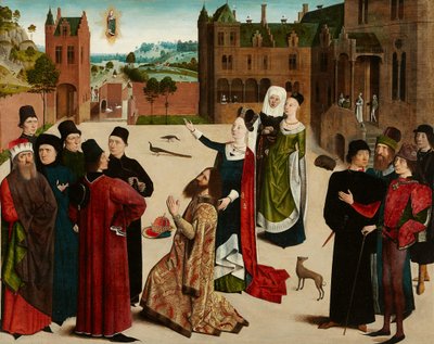 The Prophecy of the Tiburtine Sibyl, c.1473-c.1477 (maleri på egetræ) af Master of the Tiburtine Sibyl