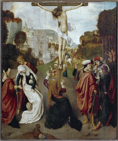 Korsfæstelse (olie på træ, ca. 1483-1498) af Master of the Virgo Inter Virgines