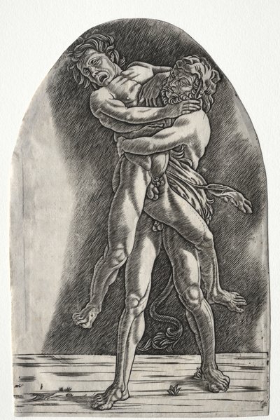 Hercules og Antaeus af Master of the Year 1515