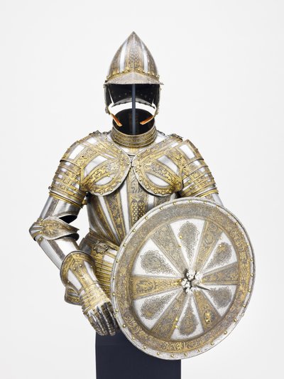 Halvpanser og mål til tjeneste til fods, ca. 1600 af Master of the sign of the