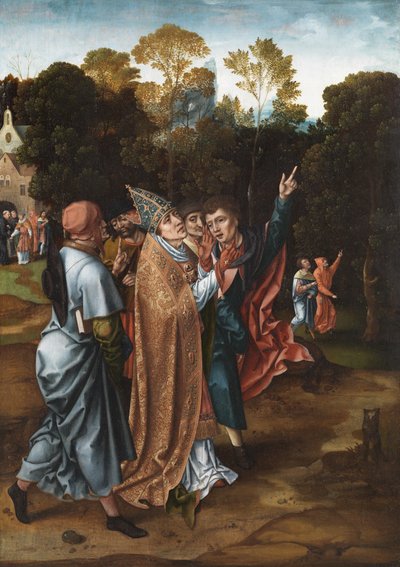 Biskoppens syn, c.1510-20 af Master of the von Groote Adoration