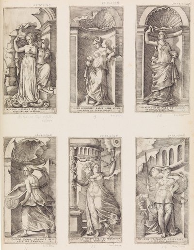 Den libyske sibylle, 1500-tallet. af Master with the Name of Jesus