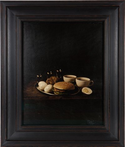 Last Meal on Death Row, Gary Gilmore, 2012 (digitalt transfertryk på gedeskindspergament) af Mat Collishaw