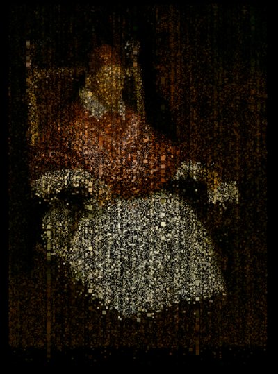 The End of Innocence, 2009 (lærred, projektor og harddisk) af Mat Collishaw