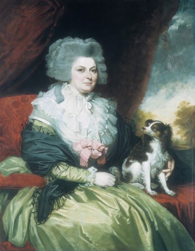 Dame med en hund, 1786. af Mather Brown