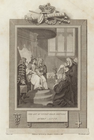 The Act of Union læst op for Dronning Anne af Mather Brown