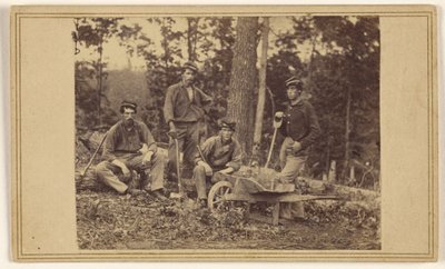 Pionerafdeling ved 69. regiment N.Y.V. af Mathew B. Brady