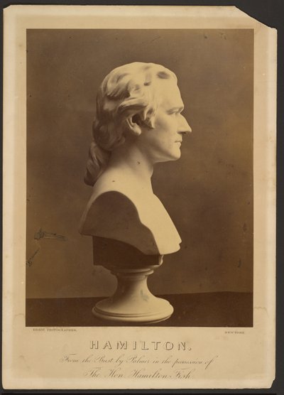 Buste af Alexander Hamilton af Mathew B. Brady