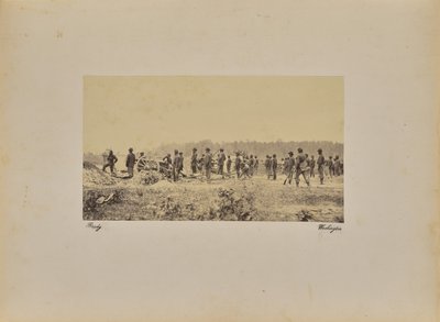 Kaptajn Coopers [sic] batteri - 1 Pennsylvania B. [sic] foran P. af Mathew B. Brady