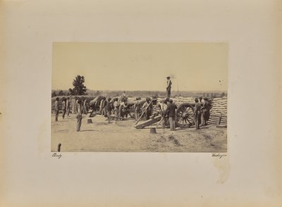 Kaptajn [illeg.] Batteri af Mathew B. Brady