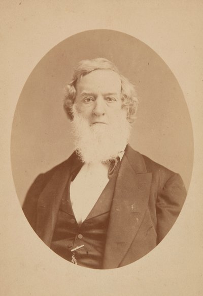 Kabinetskort af Gideon Welles, 1860-1878. af Mathew Brady