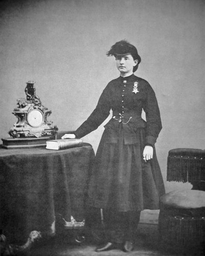 Dr. Mary Edwards Walker (1832-1919) (s/h-foto) af Mathew Brady