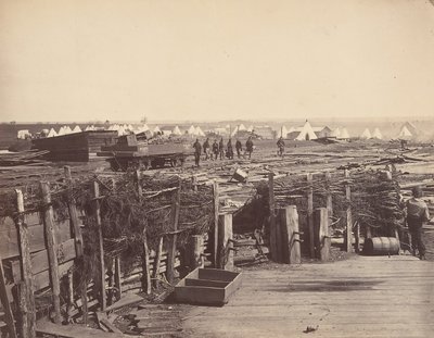 Befæstningsanlæg, Manassas, besat af 13. messe, 1862. af Mathew Brady