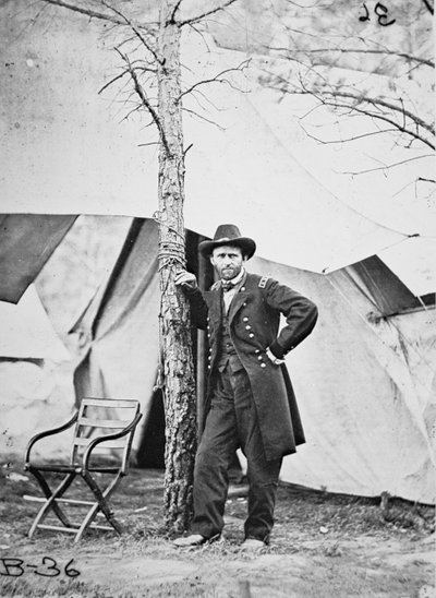 General Ulysses Simpson Grant i marken ved Cold Harbor af Mathew Brady