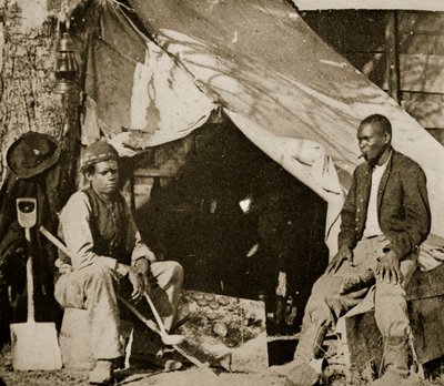 John Henry og Reuben i fritiden, 1861-65 af Mathew B. Brady