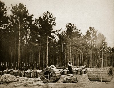 At lave gabioner foran Petersborg, 1861-65 af Mathew B. Brady