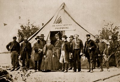 Postkontoret, hovedkvarteret for Army of the Potomac, 1861-65 af Mathew B. Brady