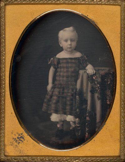 Uden titel Portræt af et Barn, 183960. af Mathew Brady