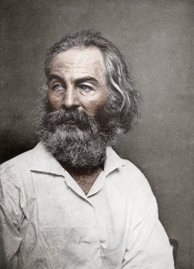 Walt Whitman, amerikansk digter, c1880