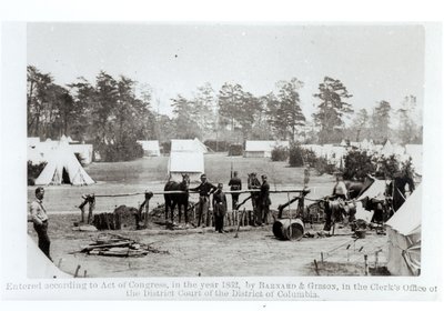Yankee-hovedkvarter, lejr Whinfield, 3. maj 1862 af Mathew B. Brady