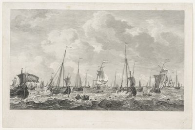 Sildefiskeri, 1781 af Mathias de Sallieth